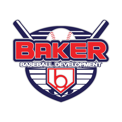Baker baseball development trading pin